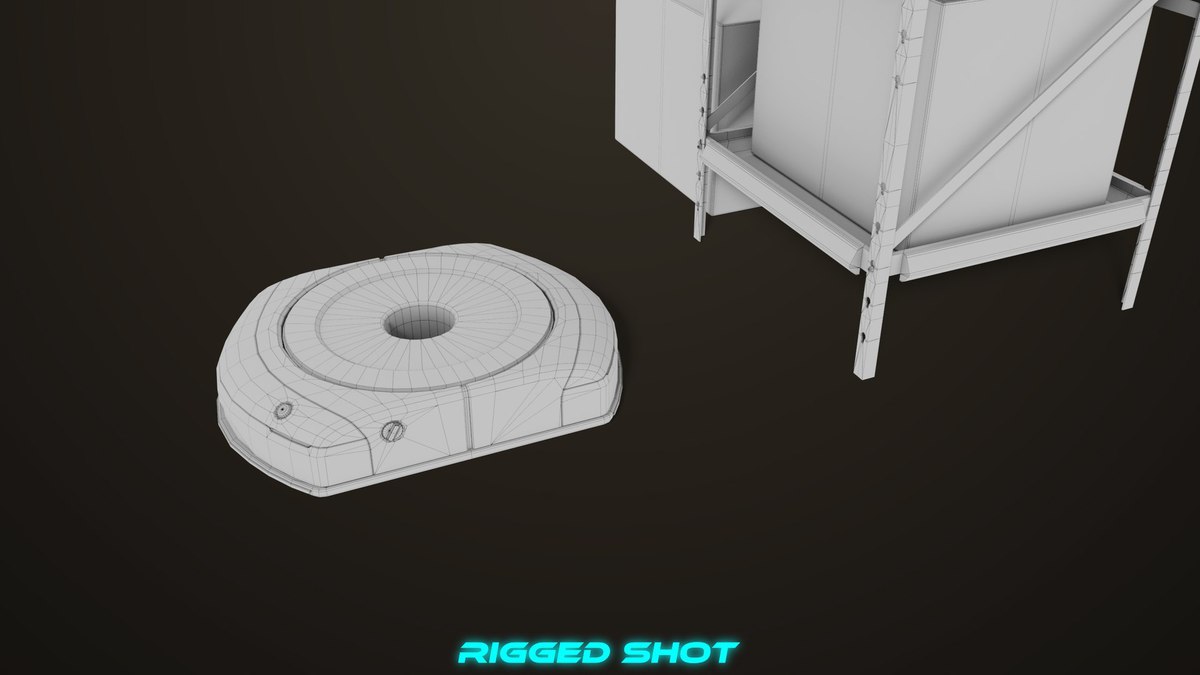 Warehouse Robot Generic Bule URP HDRP Textures