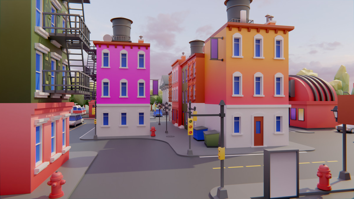 Low Poly Town by IGS