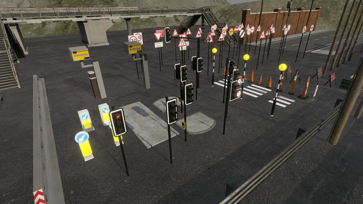 Modular Road, Street, Walls & Traffic Props