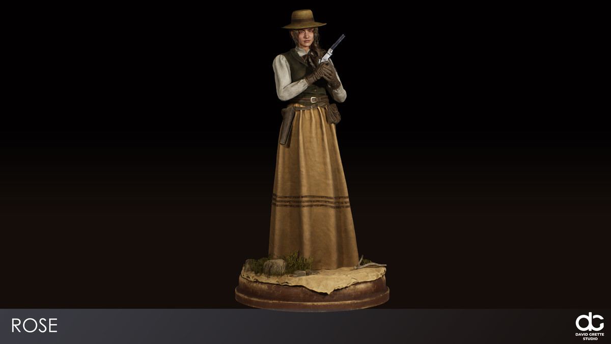 Western Character Rose- Adventure Ordinary RPG Action Citizen Wild West Woman