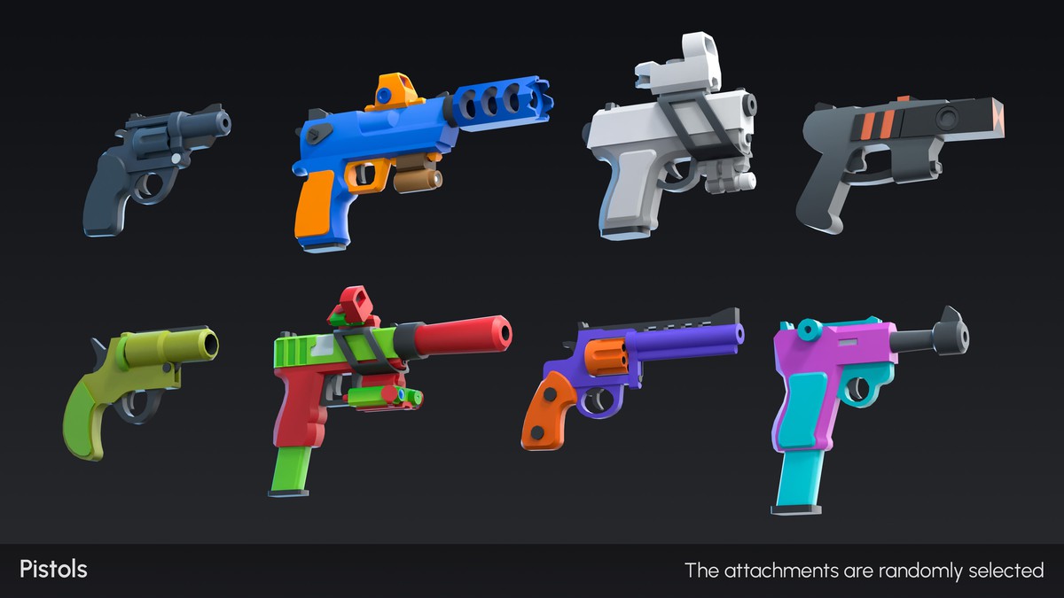 Cartoon Weapons - Low Poly 3D Models Pack