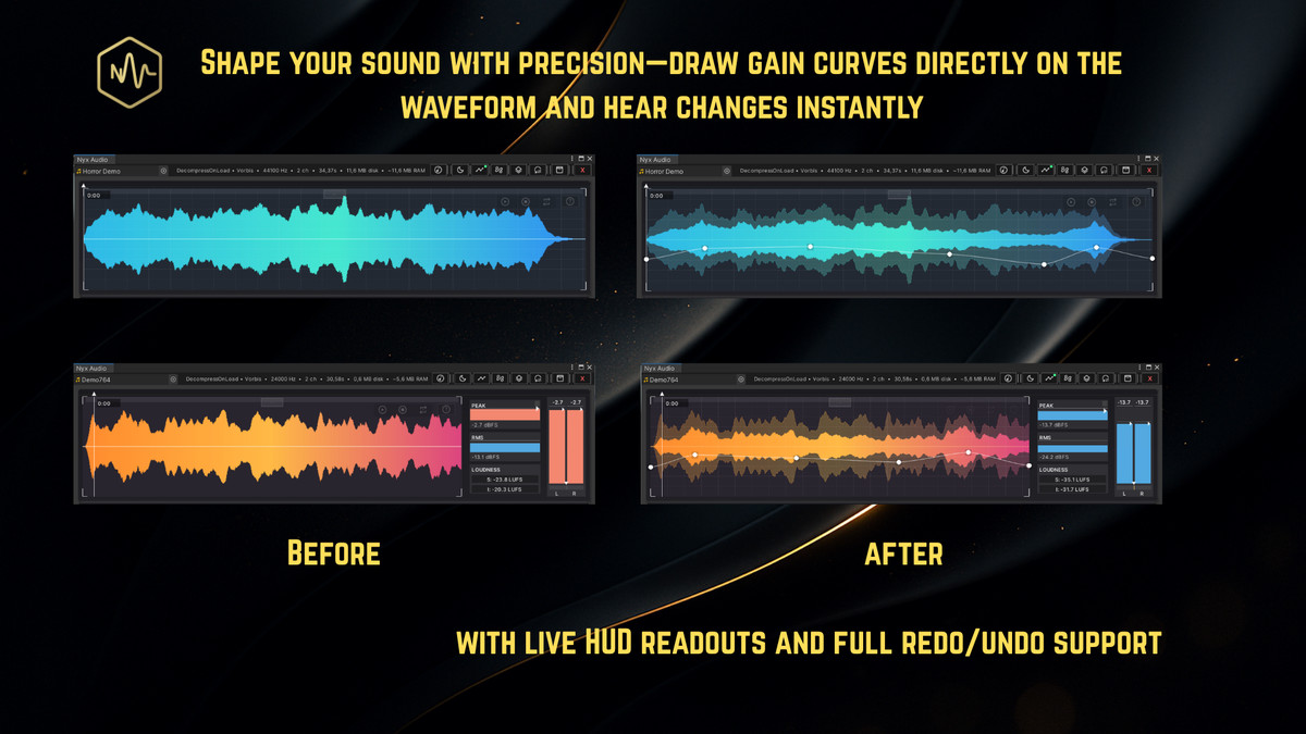NyxAudio Waveform Editor