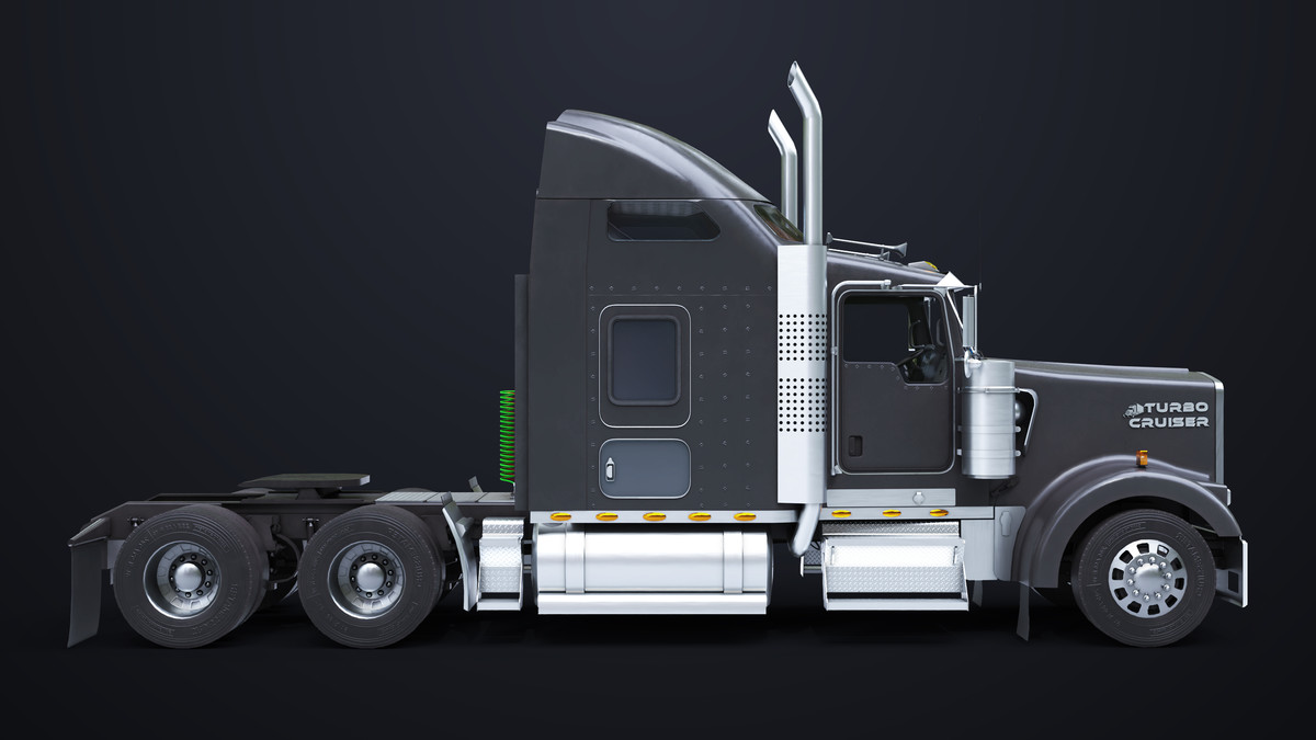 Truck Chassis 02 Generic Black URP HDRP Textures