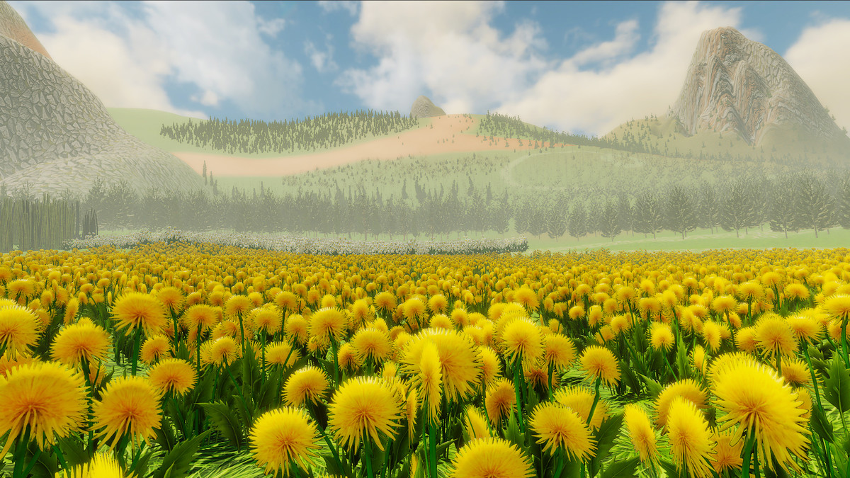 Flora Grass & Flowers Terrain Detail Vegetation Green Pack