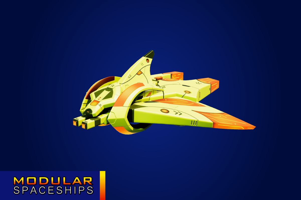 Sci-Fi Alien Modular Spaceship Proton Legacy