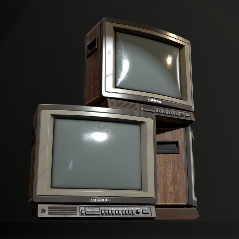 Retro TV Wooden case