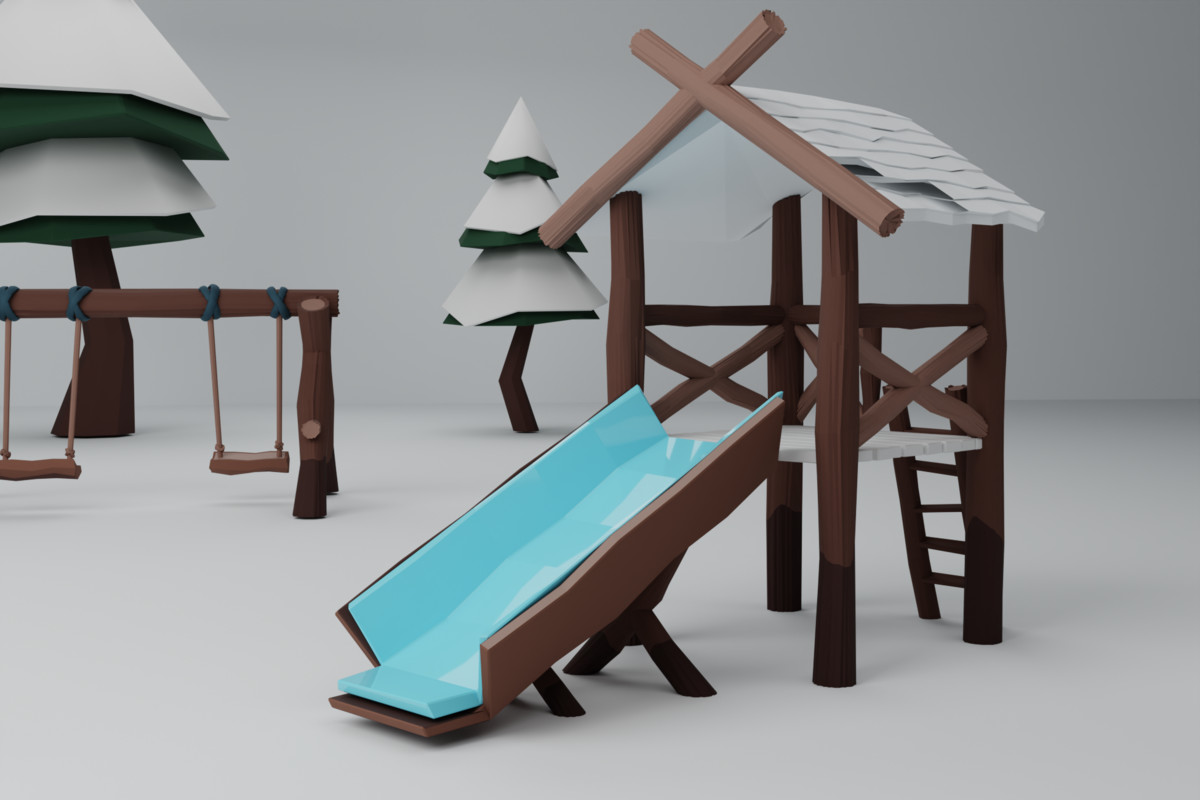 Stylized Winter Playground Pack