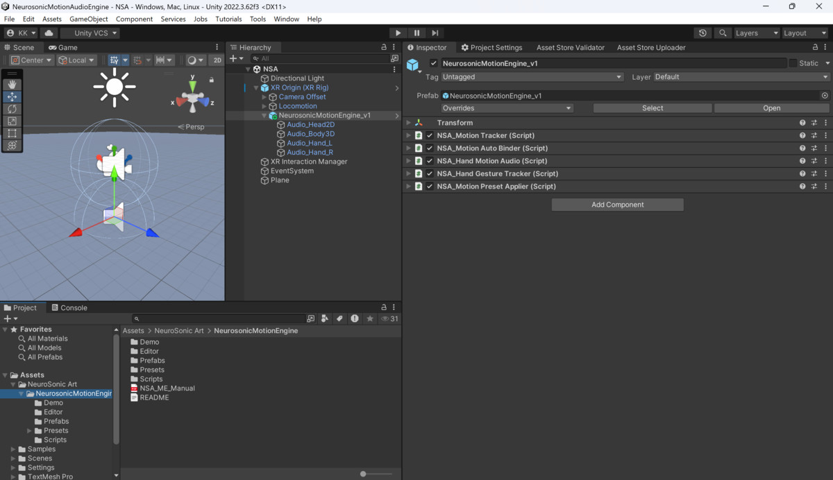 NeuroSonic Motion Audio Engine