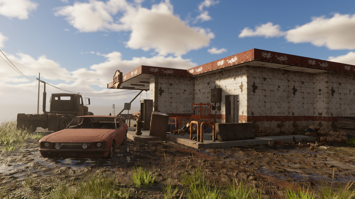 Abandoned Gas Station Environment Pack