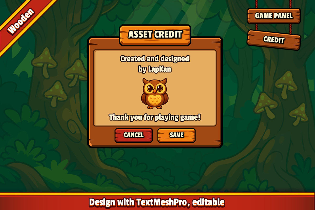 Mystic Realm - Wooden GUI Pack