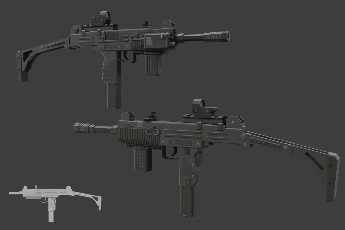 Low Poly Weapon Bundle Pack 3
