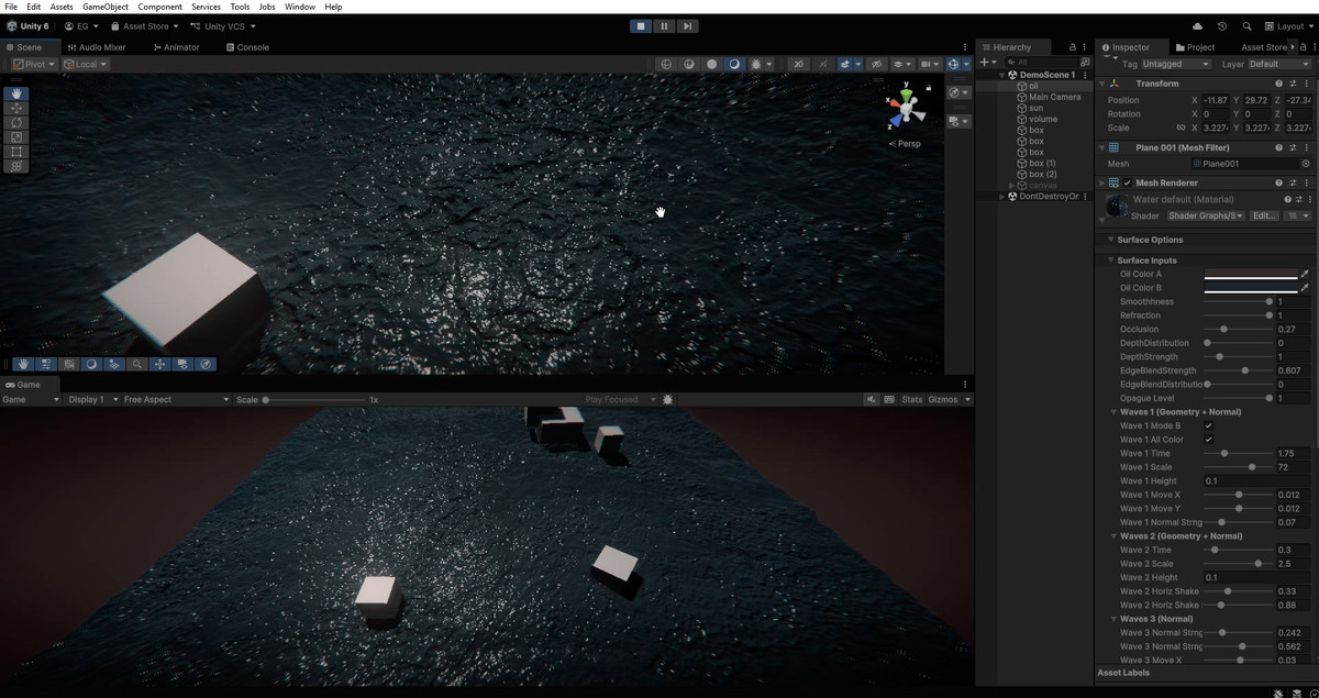 Oil / Petroleum shader (URP)