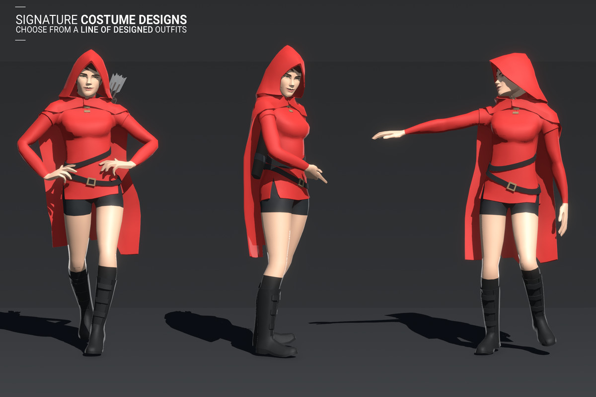 Polyquest Heroes: Warrior I Huntress