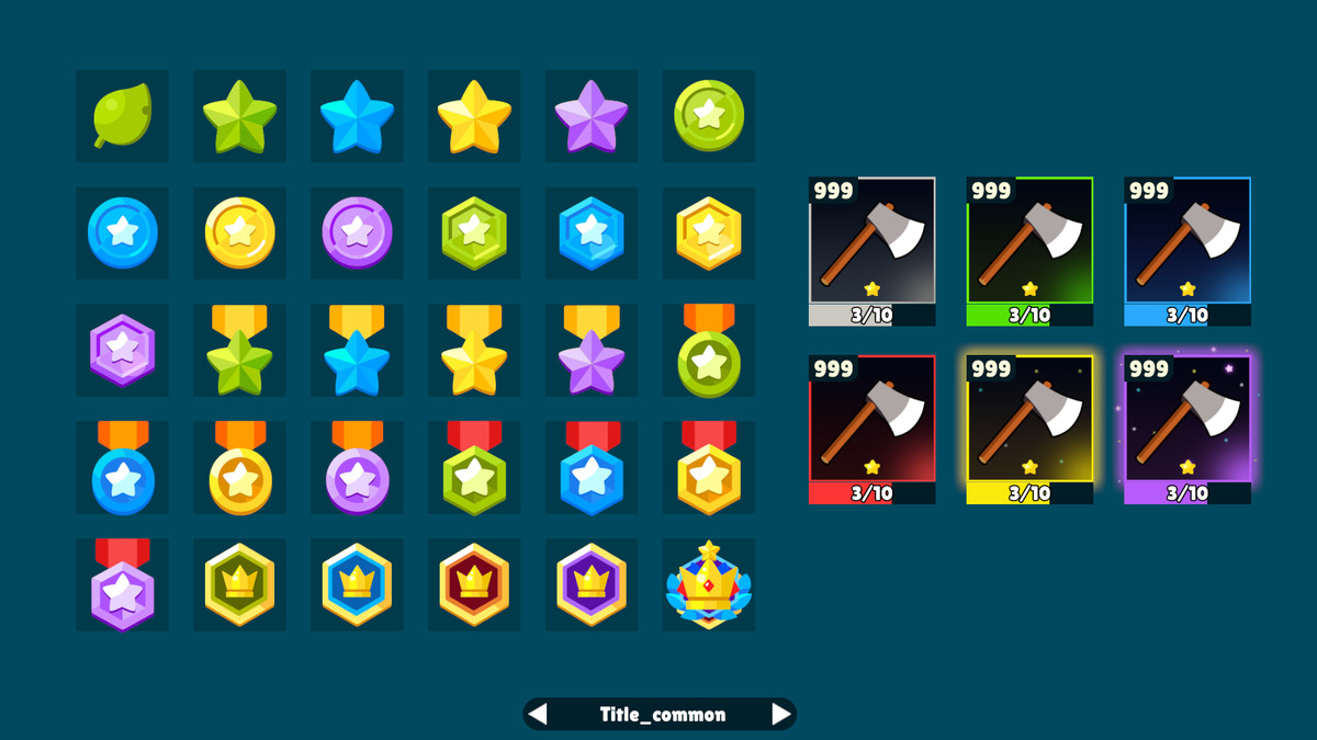 Idle Game Horizontal UI Kit