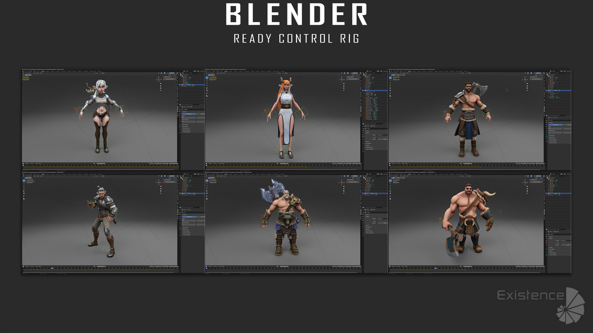 Pack 2 and 3 - Stylized Characters Warriors - #74