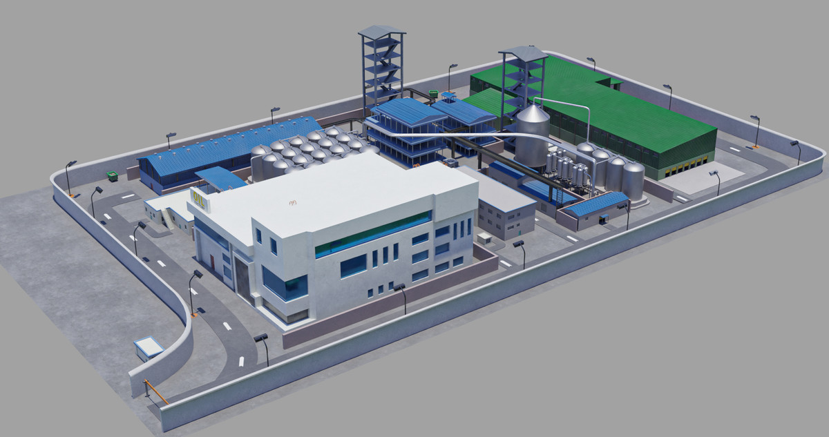 Factory Warehouse Exterior and Interior URP and HDRP Textures