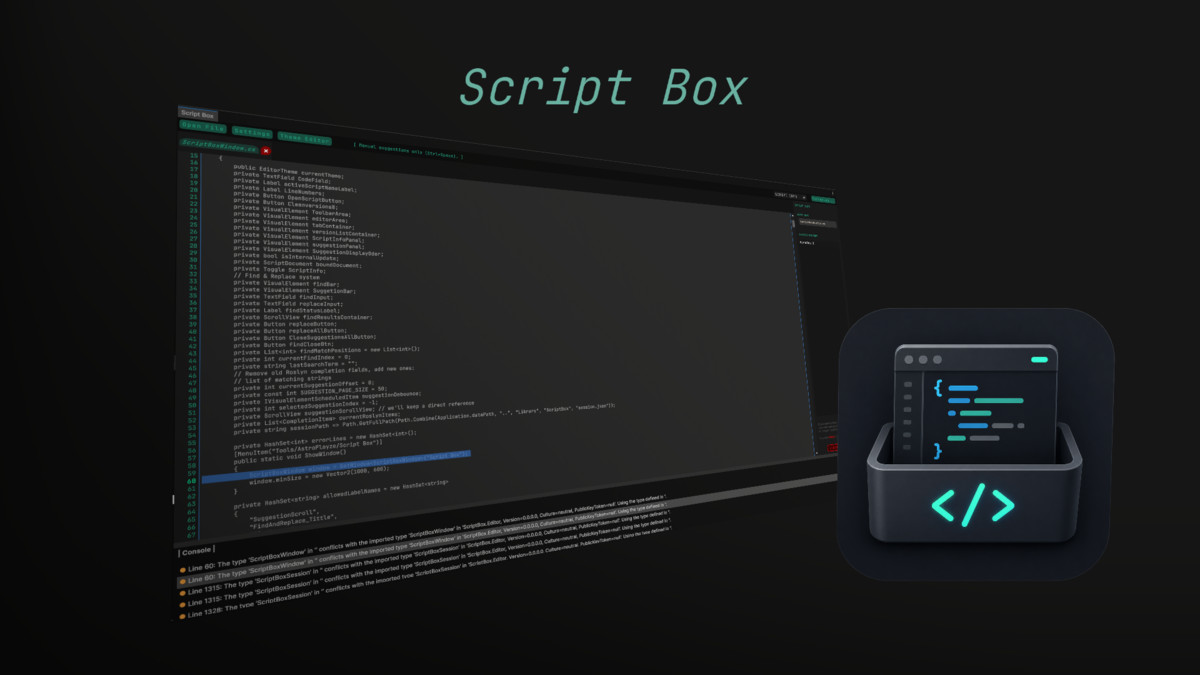 Script Box - In-Engine Code Editor
