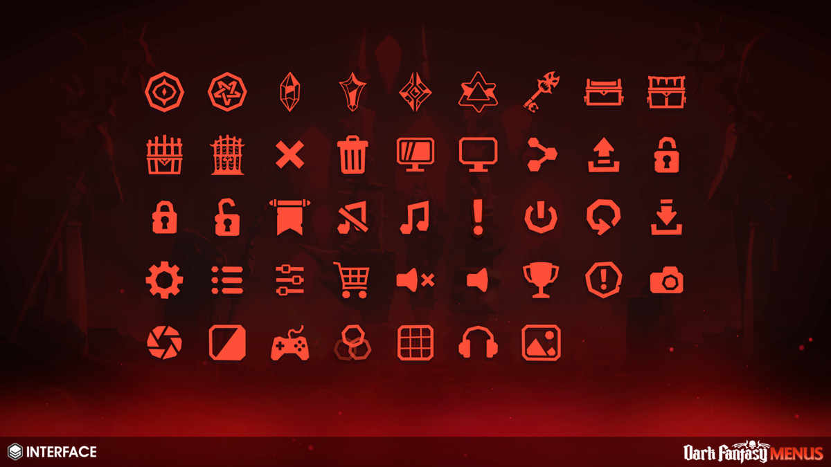 Dark Fantasy Menus - Synty INTERFACE - GUI, image 39