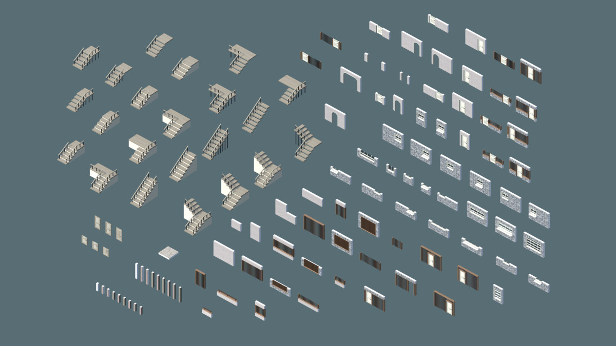 Kornex Interior: Wall System Pack 2