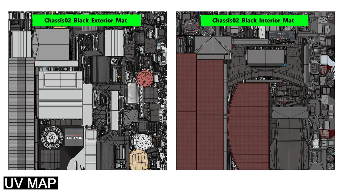 Heavy Truck 6 Chassis Collection URP HDRP Textures