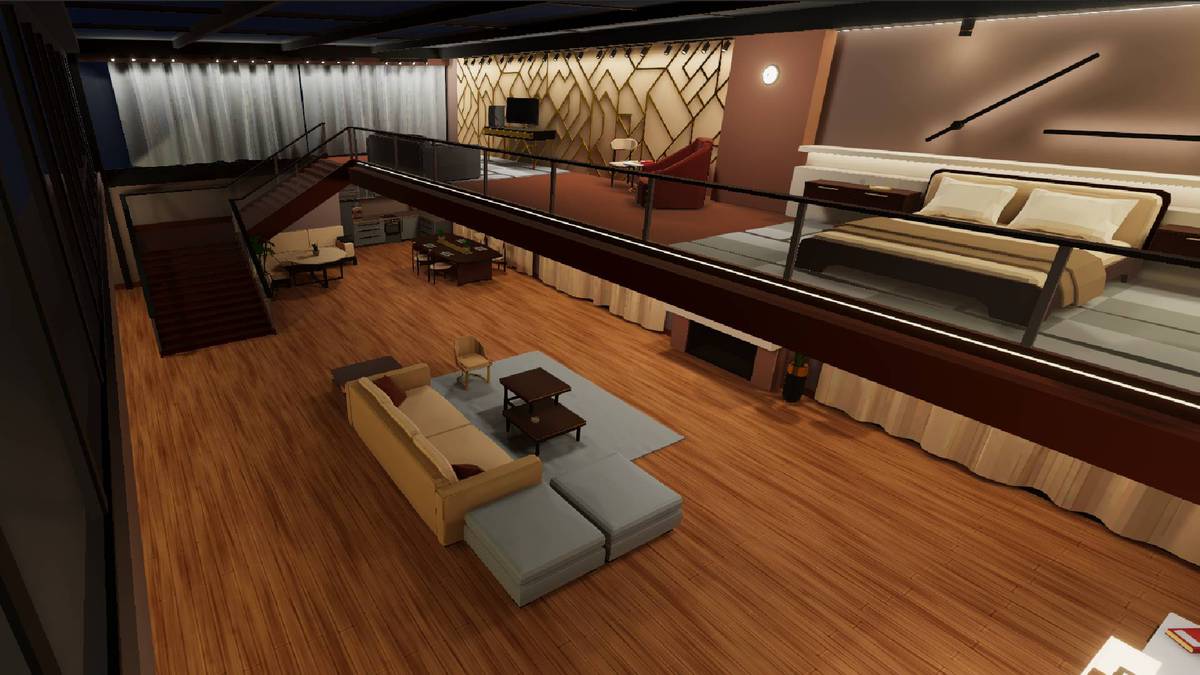 LowPoly Luxury Loft Interior
