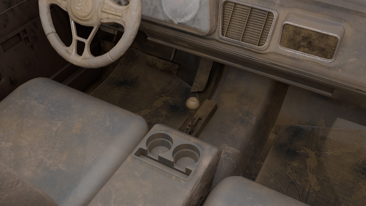 Pickup Truck01 Old Rusty HDRP URP Textures