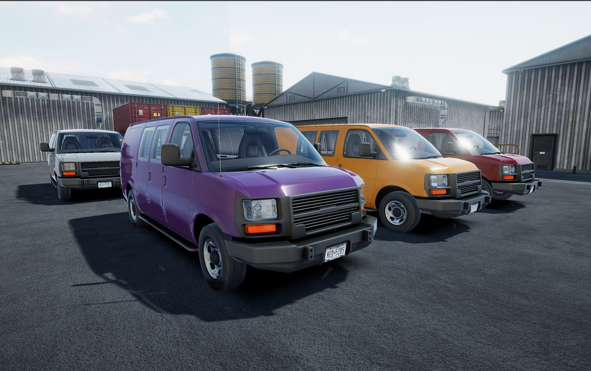 Industrial american van