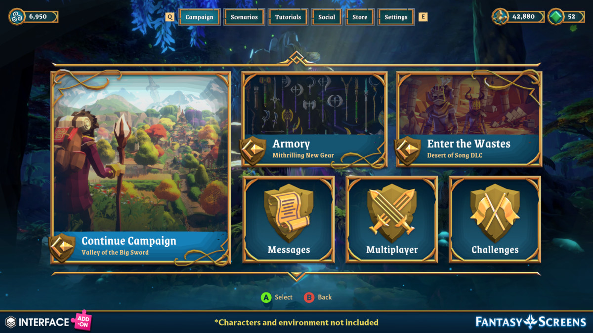 Fantasy Screens Add-On - Synty INTERFACE - GUI