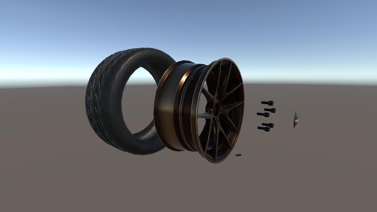 Kryxen Wheel V1 - Bronze - Game Ready