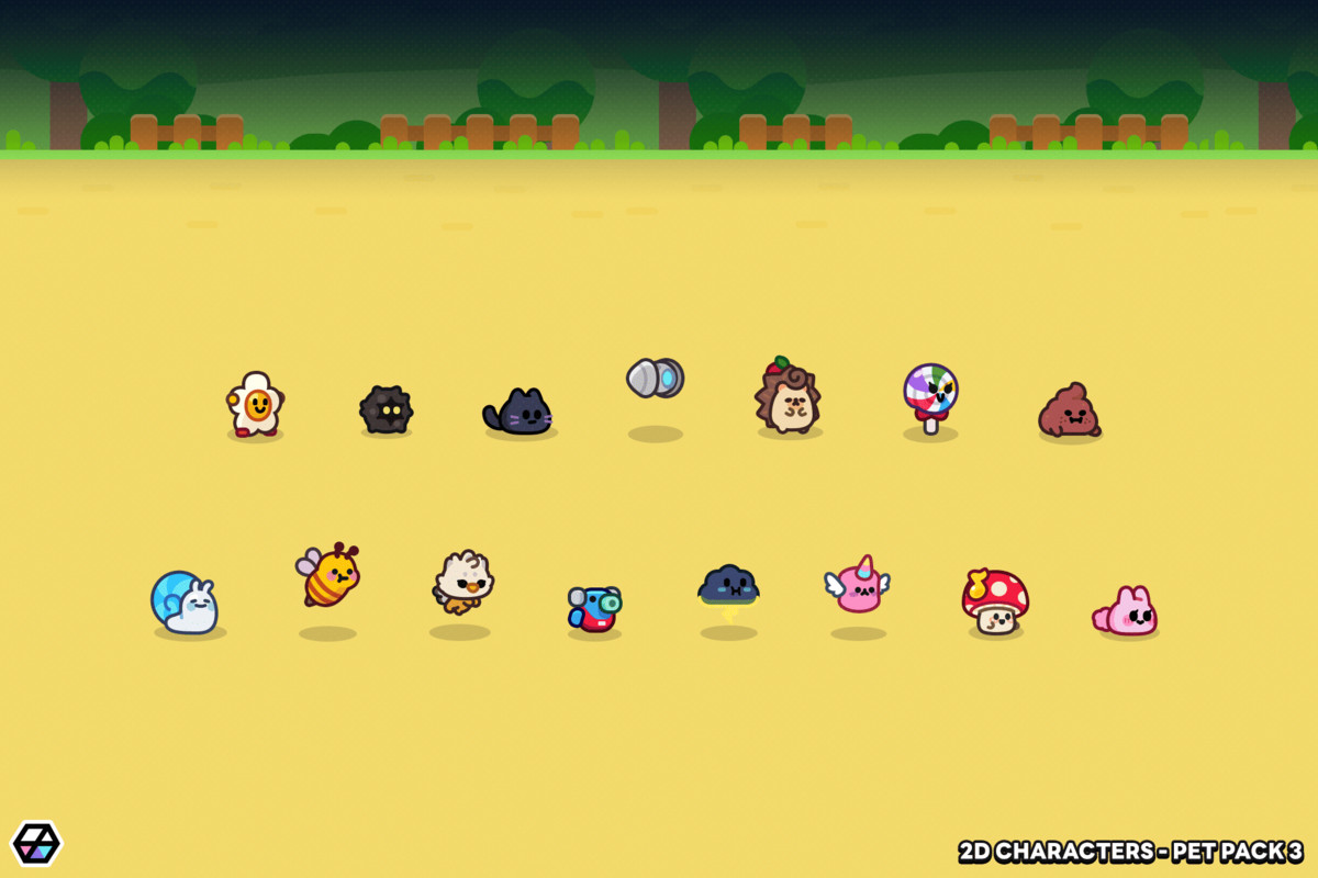 2D Characters - Pet Pack 3