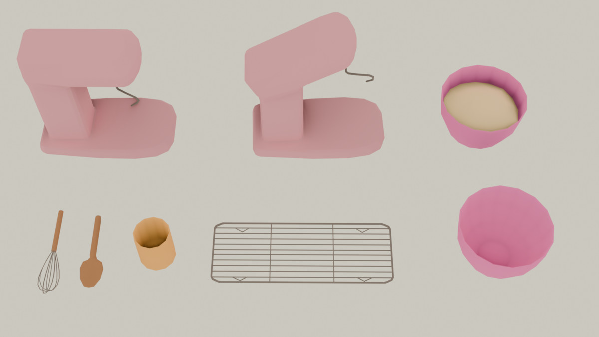 Fabled Rose - Cozy Lowpoly Baking - Toolkit