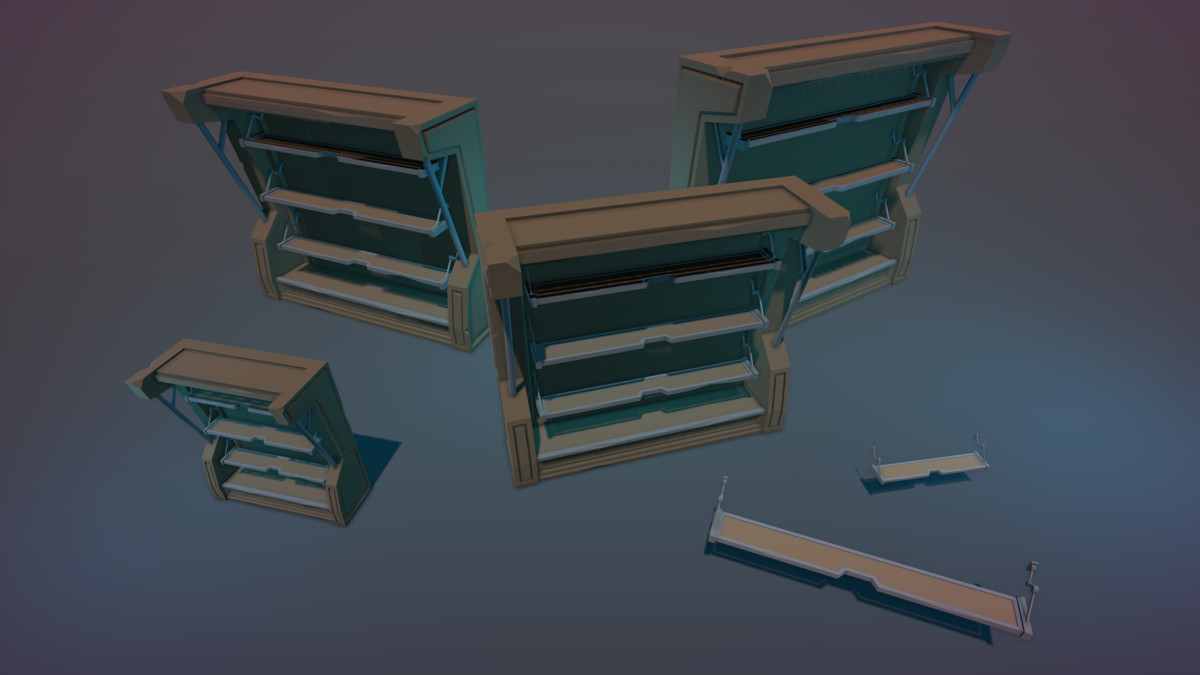 STYLIZED Fantasy Magitech Laboratory - Low Poly 3D Art