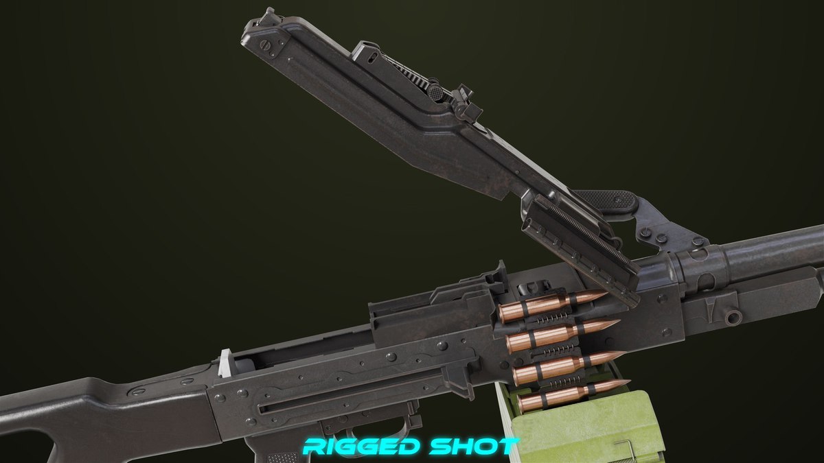 Machine Gun 11 Metal URP HDRP Textures