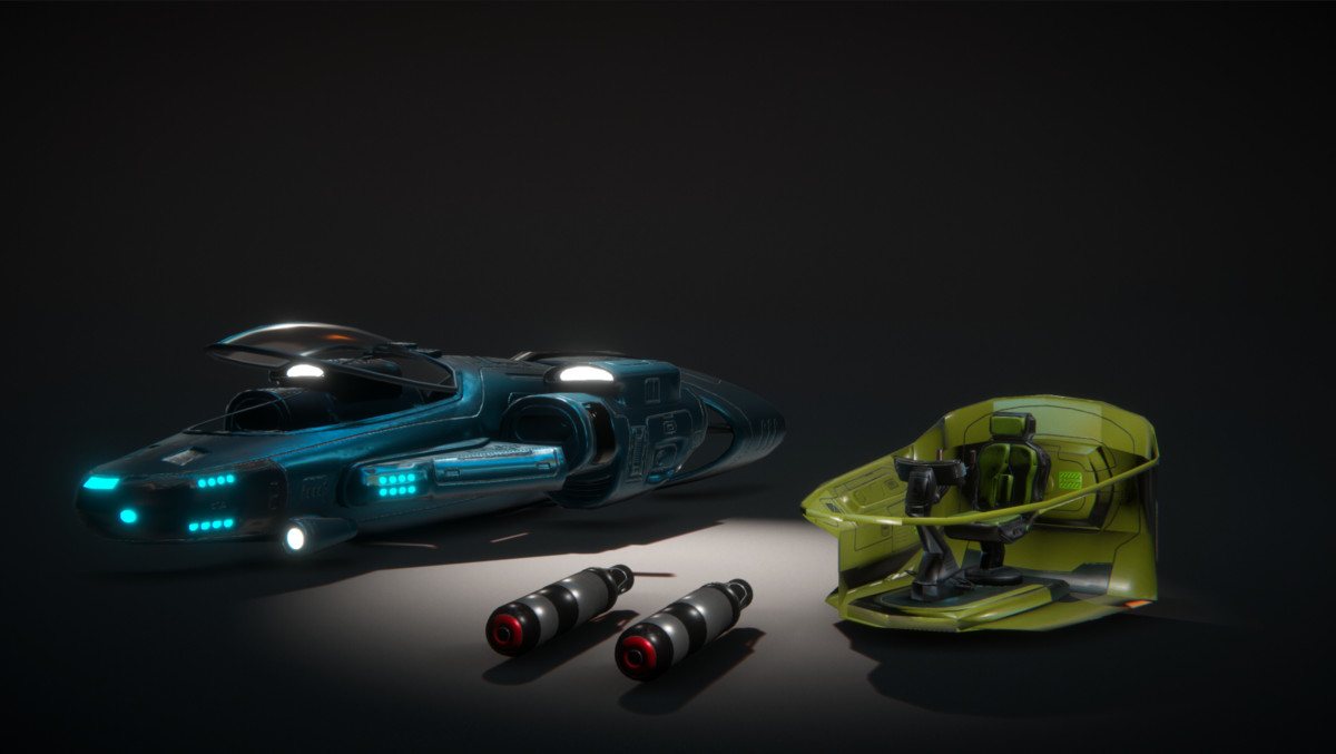 Sci-fi 3d model Pack