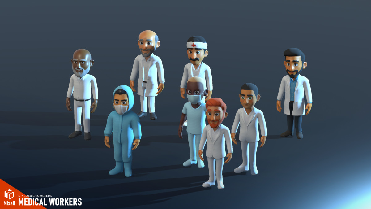 Medical workers - stylized characters