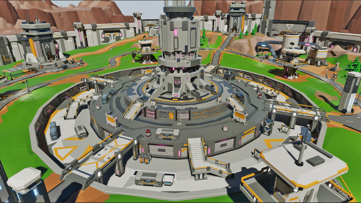 LowPoly Sci-Fi Battle Arena