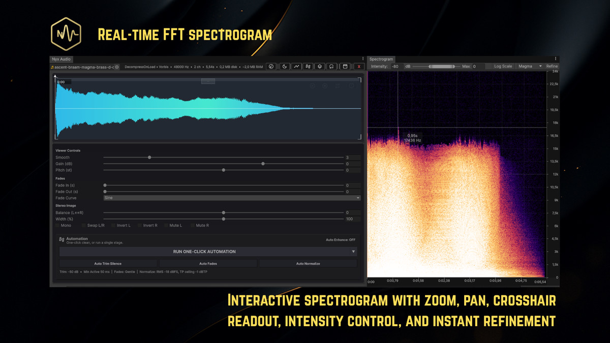 NyxAudio Waveform Editor