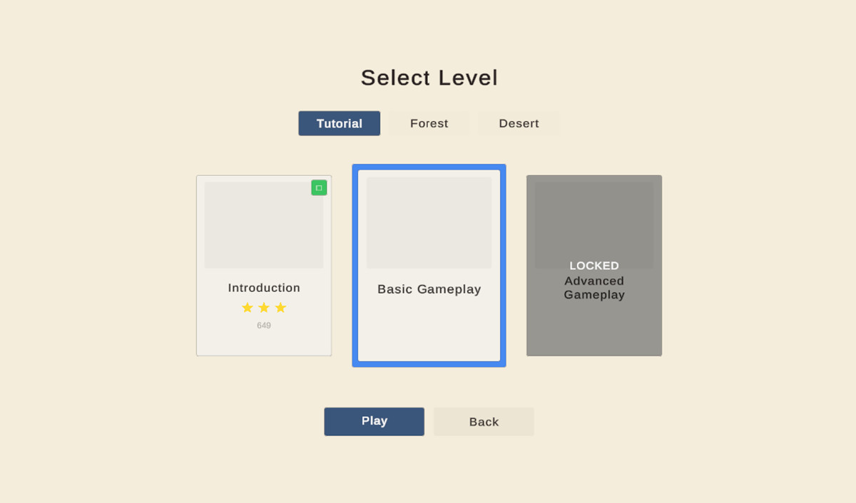 Menu & Scene Toolkit