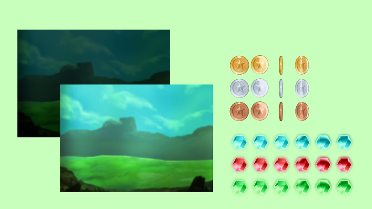 Platformer Tileset : Magic Forest