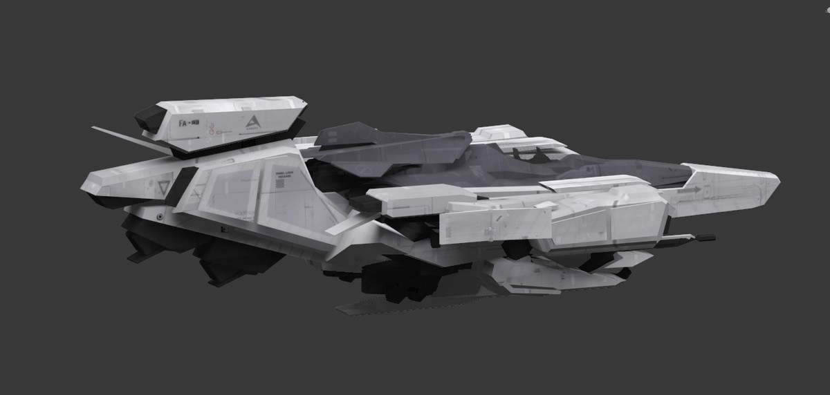 Sci Fi Space Ship Omega Fighter G2