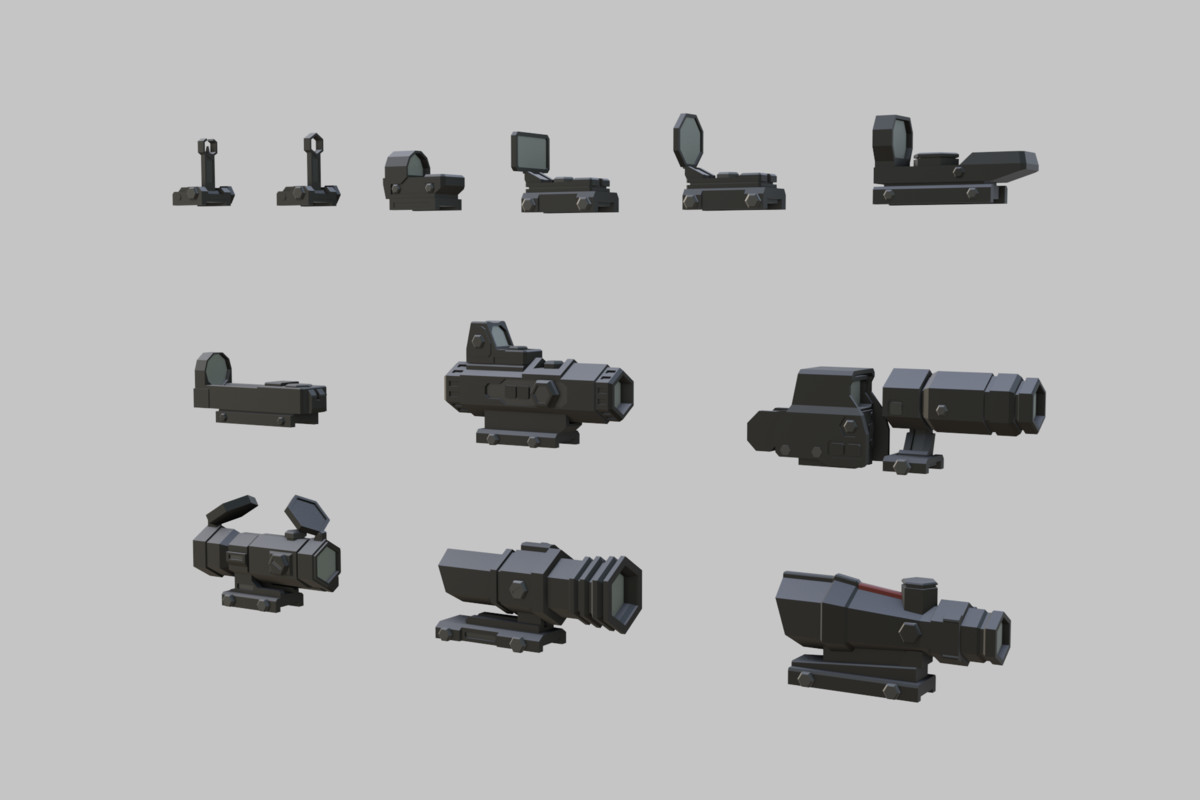 Low Poly Weapon Bundle Pack 3