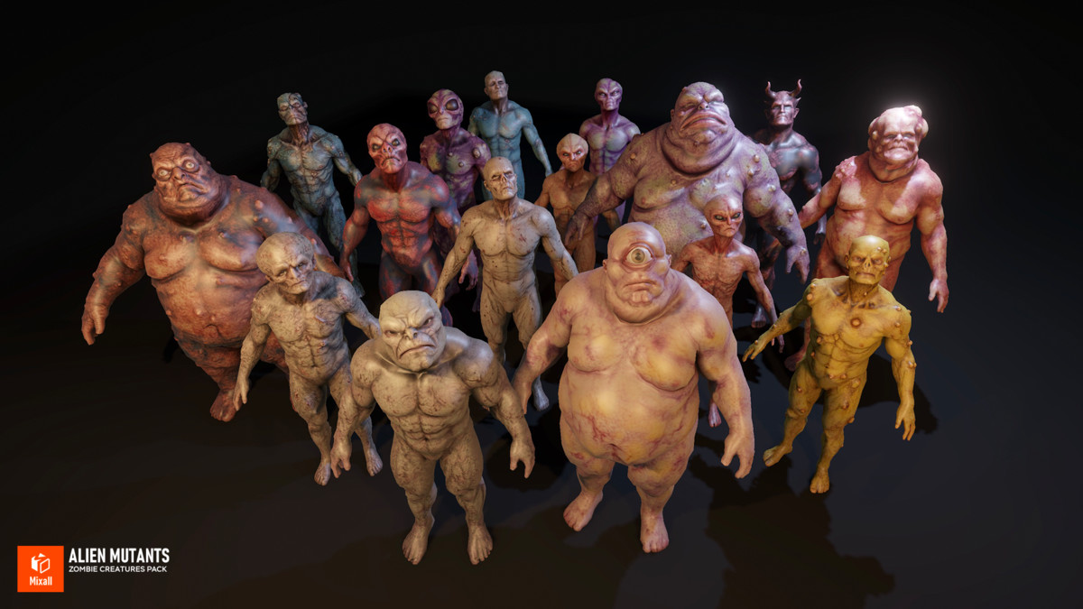 Alien Mutants - Zombie Creatures Pack