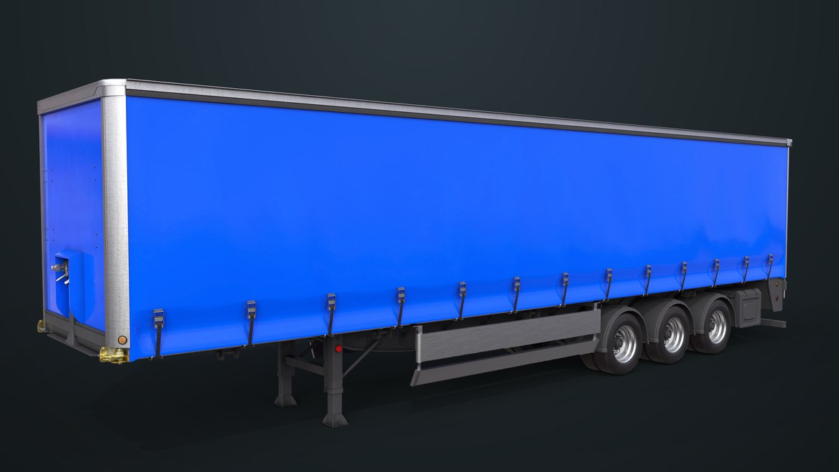 Curtainsider Trailer 4 Variant Collection URP HDRP Textures