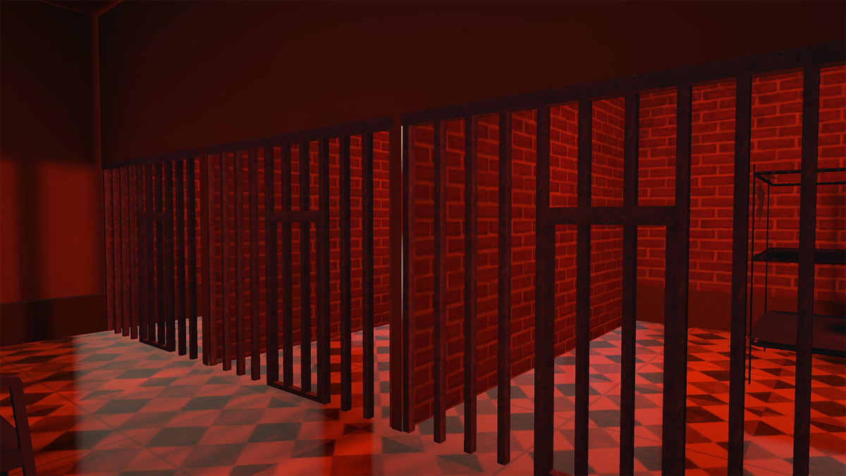 Police Station with Interior (Mobile Optimized + Baked Lighting)