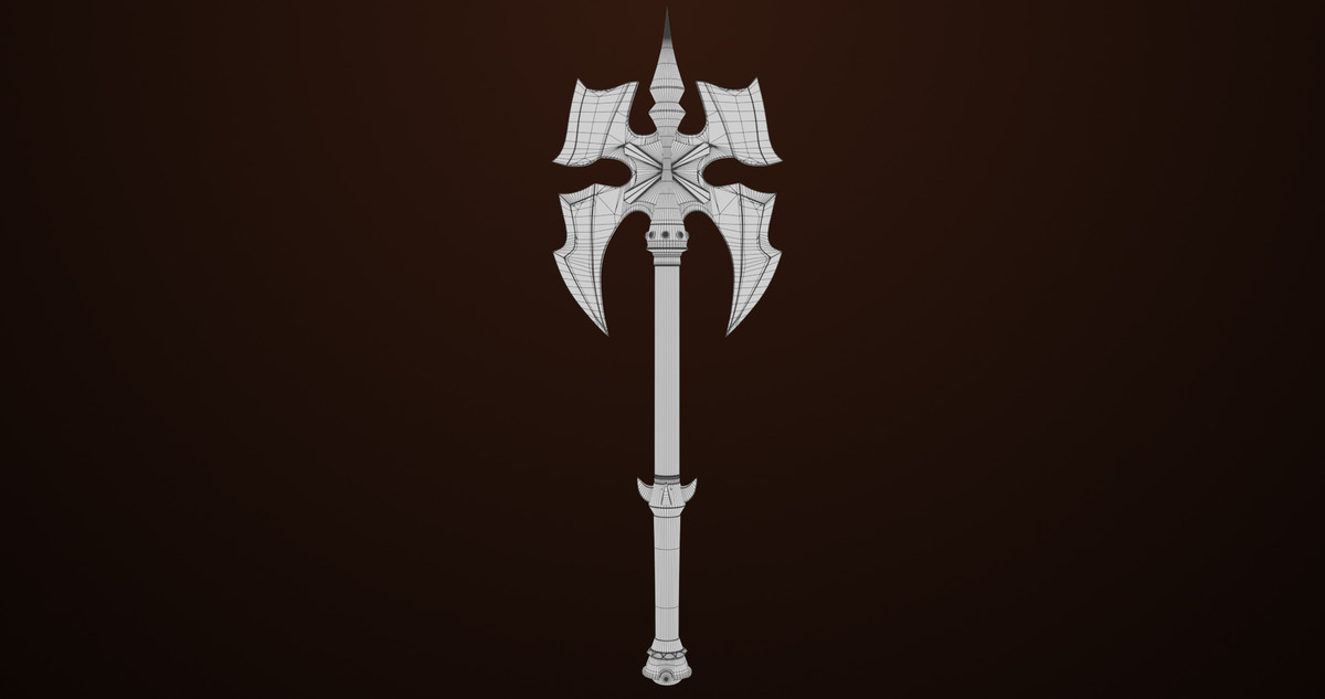 Battle Axe 03 URP HDRP Textures