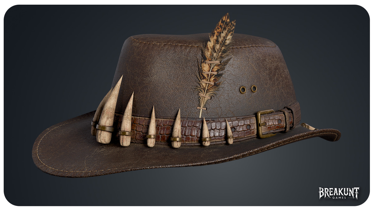 Hunter Hat - Game Ready Optimized (Survival, Headwear, Clothing, Bones)