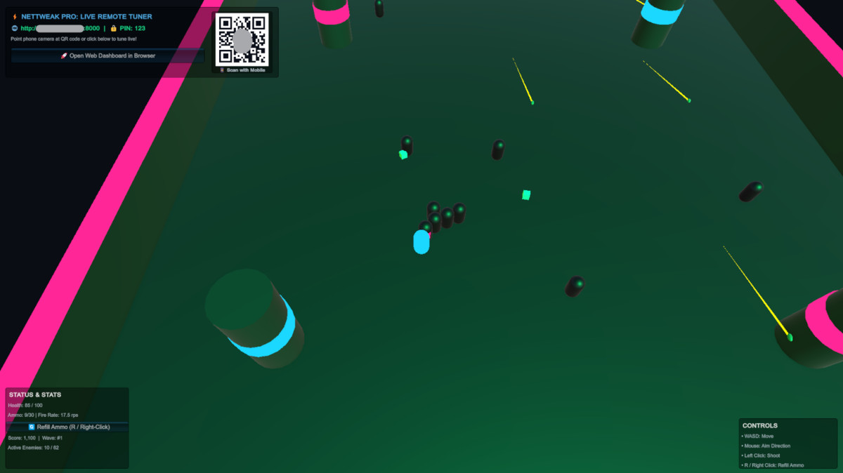 NetTweak Pro - Remote Game Balancing & Runtime Debug Station