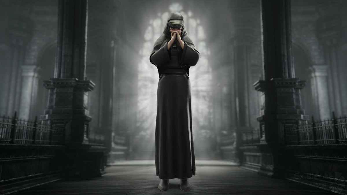 Nun Katharine - Stylized Gothic Character - #76