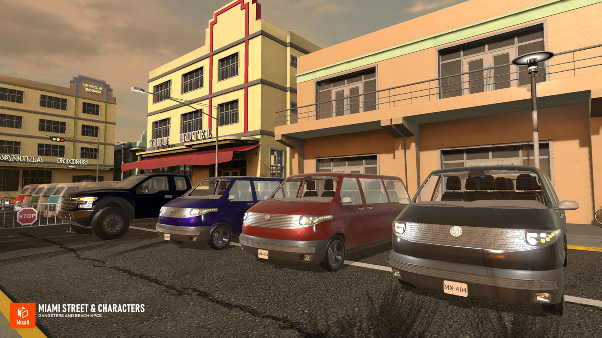 Miami Beach - Modular street & NPC