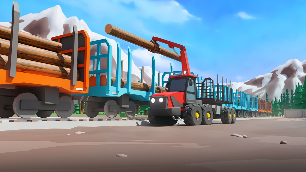 Logging Facility - Low Poly 3D Models Pack